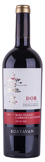 Вино «Dor» 2021 Rara Neagra - Cabernet Sauvignon, Bostavan. 0,75