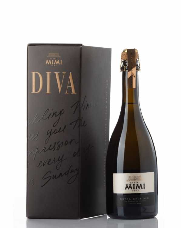 Шампанское «Diva» 2021 белое экстра-брют, Castel Mimi. 0,75 в коробке